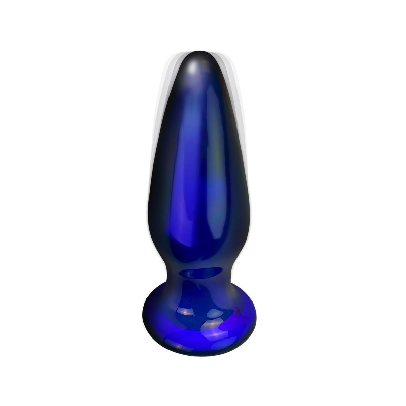 Szklany wibrujący korek analny sex buttplug 11cm